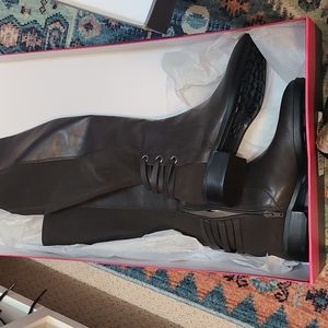 Vince Camuto Grey Leather Boots size 7